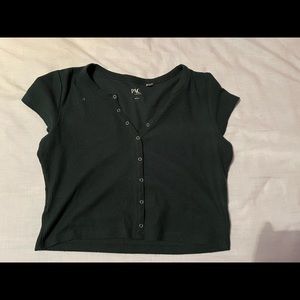 PacSun Green Cropped Tee